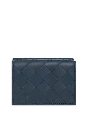 Bottega Veneta★素敵！Intrecciato Woven Leather Wallet Bottega Veneta Unisex Intrecciato Woven Black Leather Long